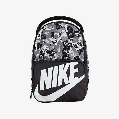 Nike Classic Logo Fuel Pack Insulated Lunch Bag W/ID Window, 9A2901 023 Black