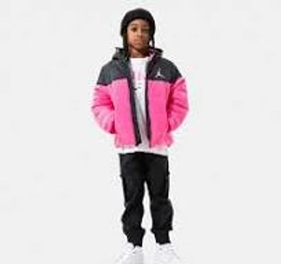 Jordan Basic Poly Kids' Puffer Jacket Pink 45B (Filles)