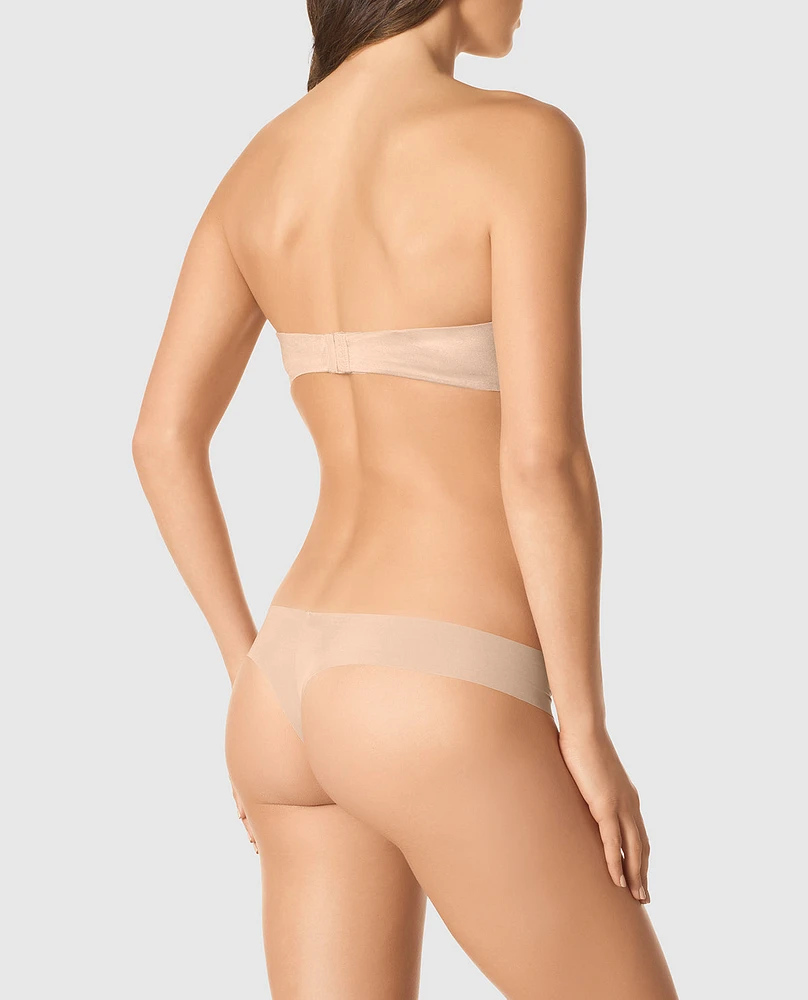 Doux soutien-gorge sans bretelles légèrement doublé