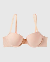 Doux soutien-gorge demi-buste légèrement doublé