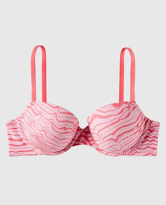 Soutien-gorge demi-buste en doux coton légèrement doublé