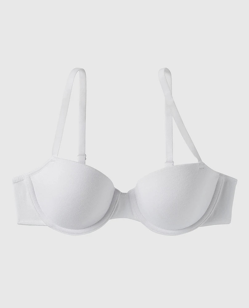 Smooth Cotton Lightly Lined Demi Bra