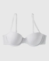 Soutien-gorge demi-buste en doux coton légèrement doubl