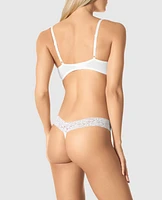 Soutien-gorge demi-buste en doux coton légèrement doubl