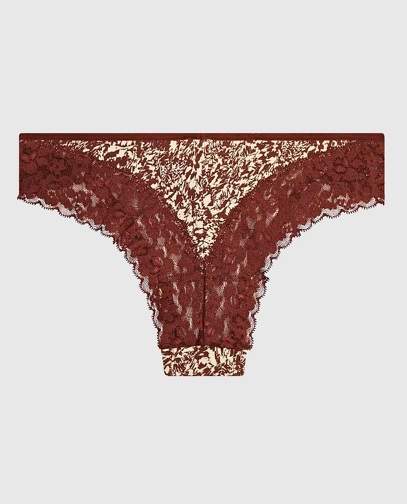 Culotte Cheeky avec bordure en dentelle
