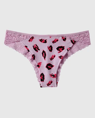 Culotte Cheeky avec bordure en dentelle