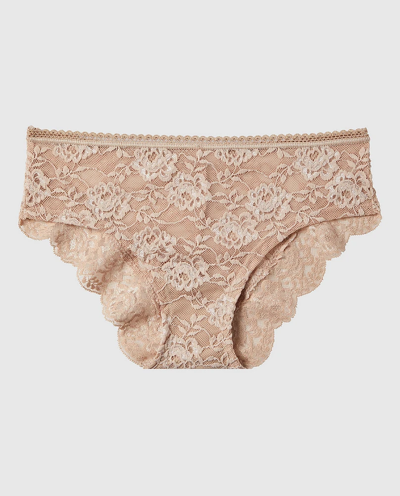 Culotte taille basse en dentelle