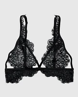 Soutien-gorge en dentelle non doubl eacute;e