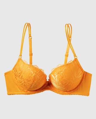 Soutien-gorge pigeonnant en dentelle