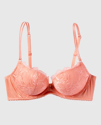 Soutien-gorge pigeonnant en dentelle