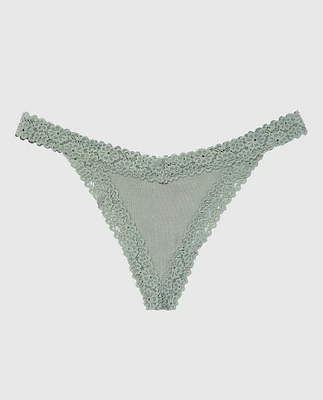 Remix Cotton Thong Panty