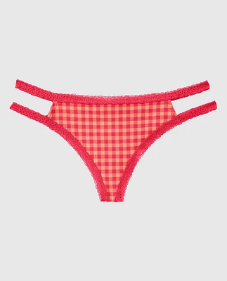 Remix Cotton Thong Panty