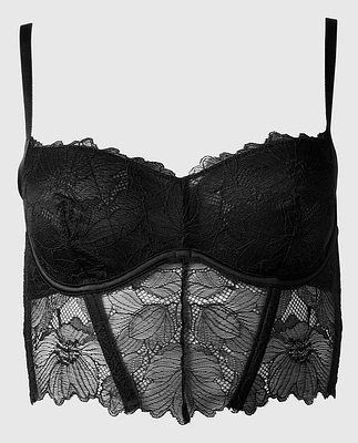 Unlined Lace Bustier