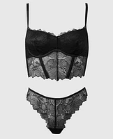 Unlined Lace Bustier