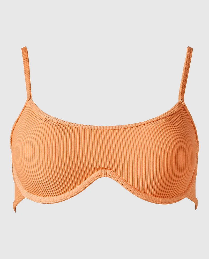 Haut bikini à encolure ronde