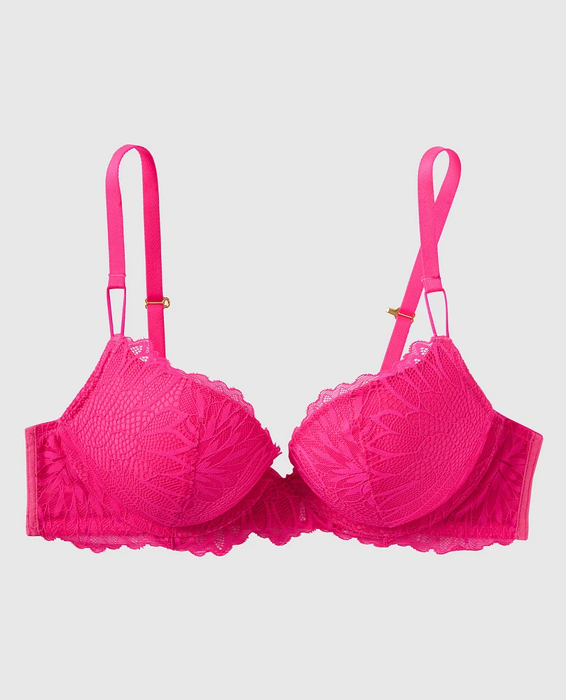 Soutien-gorge pigeonnant en dentelle