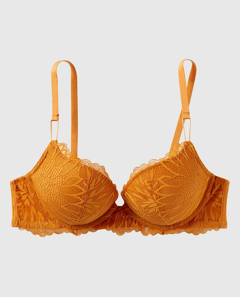 Soutien-gorge pigeonnant en dentelle