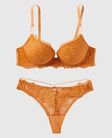 Soutien-gorge pigeonnant en dentelle