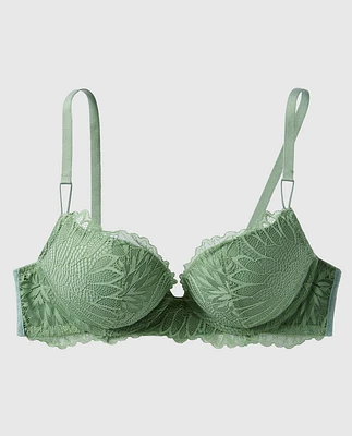 Push Up Bra with Allover Lace