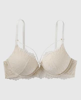 Up 2 Cup Push Bra with Allover Lace