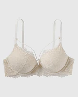 Soutien-gorge pigeonnant +2 tailles de bonnet en dentelle