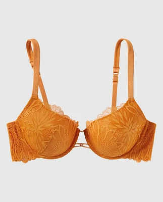 Lightly Lined Full Coverage Bra with Allover Lace