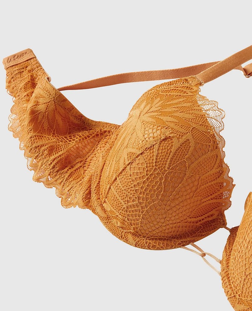 Soutien-gorge couvrant légèrement doublé en dentelle