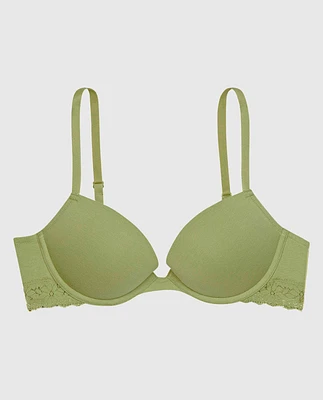 Soutien-gorge pigeonnant en doux coton