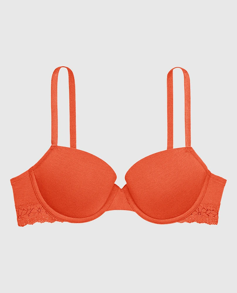 Smooth Cotton Lightly Lined Demi Bra