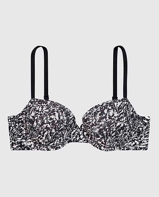 Soutien-gorge demi-buste en doux coton légèrement doubl