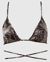 Satin Triangle Bralette