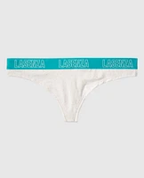 Thong Panty with Logo Band