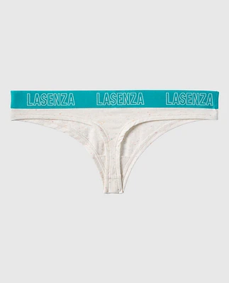 Thong Panty with Logo Band