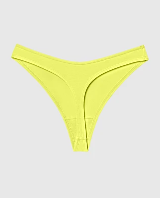 Ultrasoft Modal High Leg Thong Panty