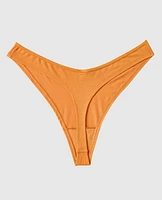 Tanga à jambe échancrée en modal ultra doux