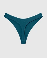 Tanga à jambe échancrée en modal ultra doux