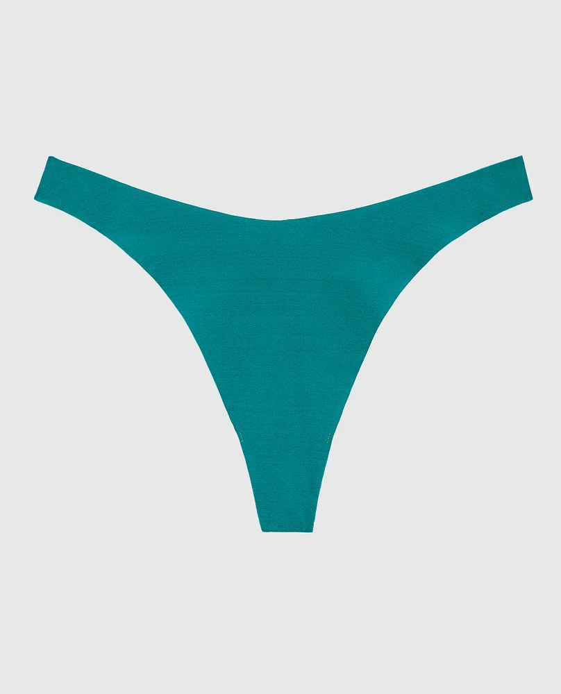 No Show Invisible High Leg Thong Panty