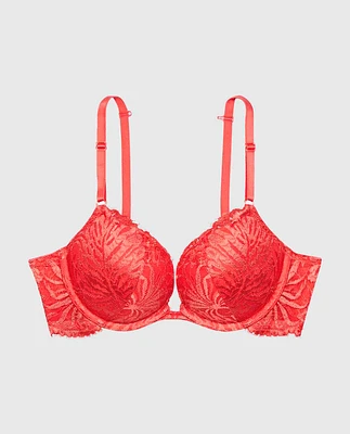 Soutien-gorge pigeonnant en dentelle