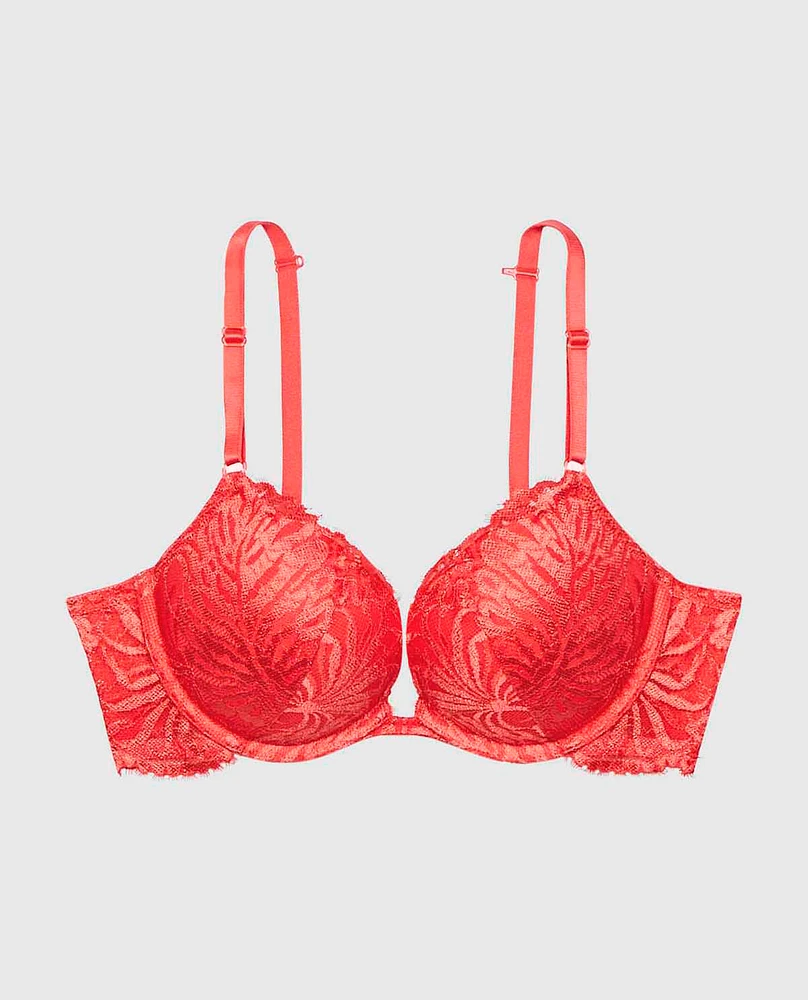 Push Up Bra with Allover Lace