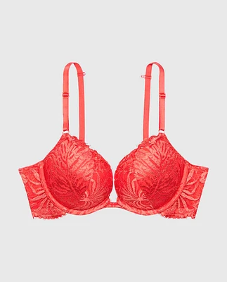 Push Up Bra with Allover Lace