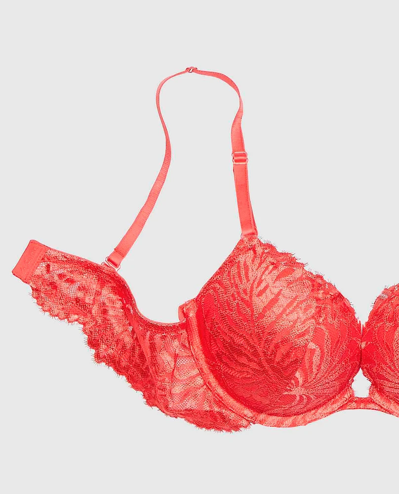 Push Up Bra with Allover Lace