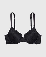 Soutien-gorge couvrant légèrement doublé en dentelle