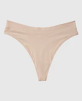 Tanga à jambe échancrée doux confort