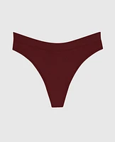 Tanga à jambe échancrée doux confort