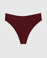 Tanga à jambe échancrée doux confort