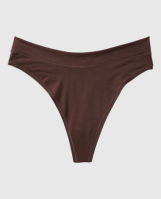 Tanga à jambe échancrée doux confort