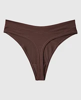 Tanga à jambe échancrée doux confort