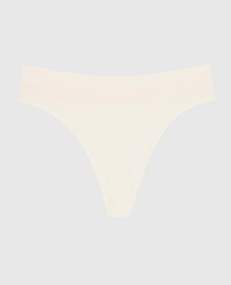 High Leg Thong Panty Ivory Dawn