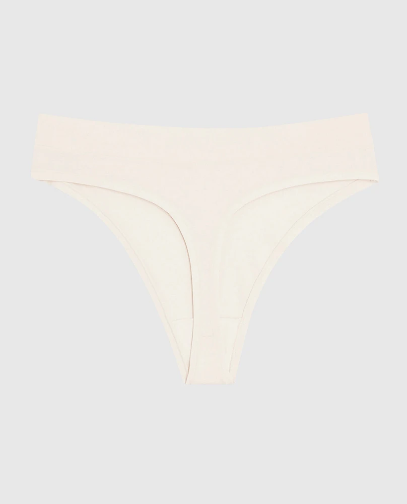 High Leg Thong Panty Ivory Dawn