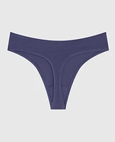 High Leg Thong Panty Dusk Blue